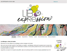Tablet Screenshot of libexpression.com